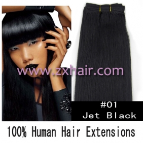 20" remy Human Hair Weft/Extensions 50" Wide #01